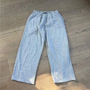 Brandy Melville Light Gray Wide Leg Pants